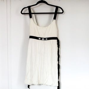 Mini off white bubble bottom off white dress